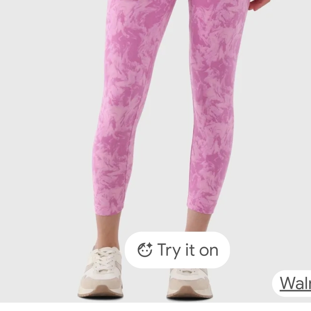 Time And Tru Pink Tie-Dye Leggings